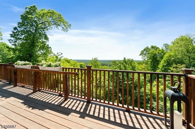 66 Skyline Dr, Morris Twp, NJ 07960 - view of wooden deck