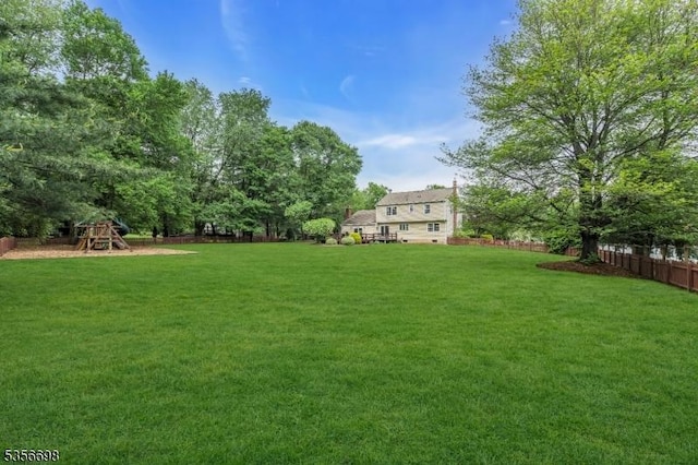 23 Andover Dr, Branchburg Twp, NJ 08853 - view of yard featuring a playground
