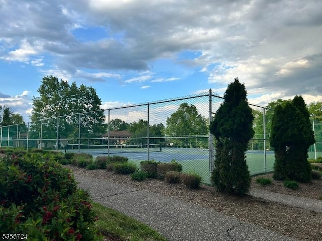 703 Nottingham Way, Raritan Twp, NJ 08822 - view of tennis court featuring fence