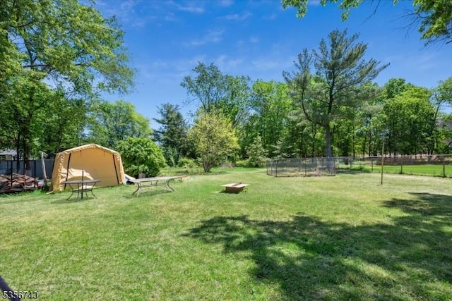 6 Cumberland Rd, Hillsborough Twp, NJ 08844 - view of yard featuring view of wooded area