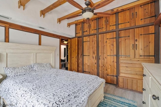 229A Squaw Trl, Hopatcong Boro, NJ 07821 - bedroom with wood finished floors and beam ceiling