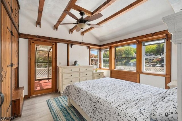 229A Squaw Trl, Hopatcong Boro, NJ 07821 - bedroom with light wood-style floors and access to outside