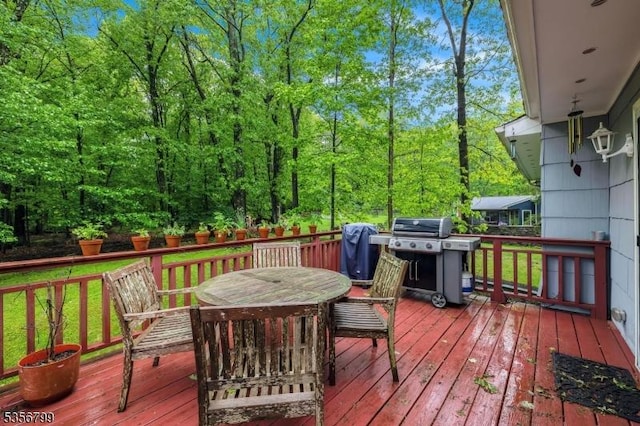38 Nestlingwood Dr, Washington Twp, NJ 07853 - deck with a grill and outdoor dining space