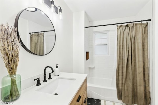 96 Belmont Ave, Cranford Twp, NJ 07016 - full bath featuring vanity and shower / bath combo