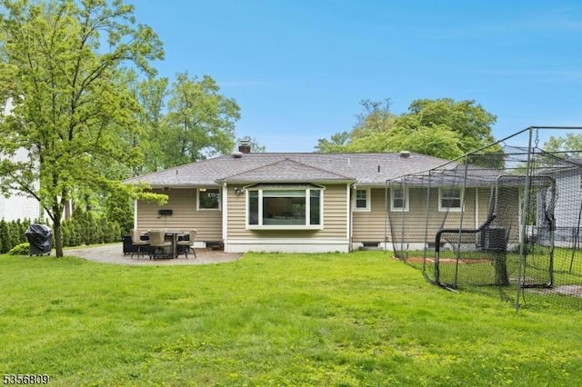 96 Belmont Ave, Cranford Twp, NJ 07016 - rear view of house featuring a patio area and a chimney