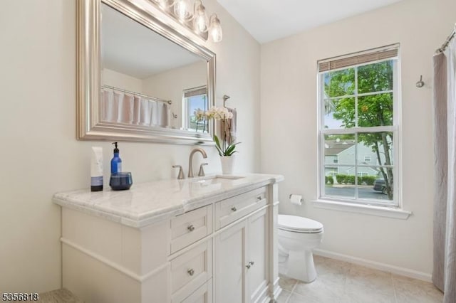 804 Appleton Way, Hanover Twp, NJ 07981 - full bathroom featuring toilet, vanity, and baseboards