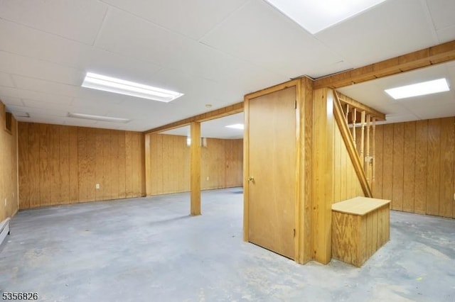 29 Dogwood Trl, Randolph Twp, NJ 07869 - finished below grade area with wood walls