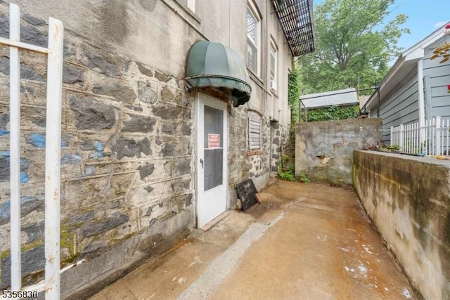 7505 Palisade Ave, North Bergen Twp, NJ 07047 - entrance to property featuring stone siding