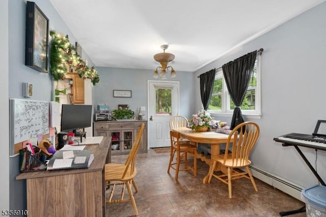 8 Hillside Ter, Green Twp, NJ 07821 - dining room with baseboard heating