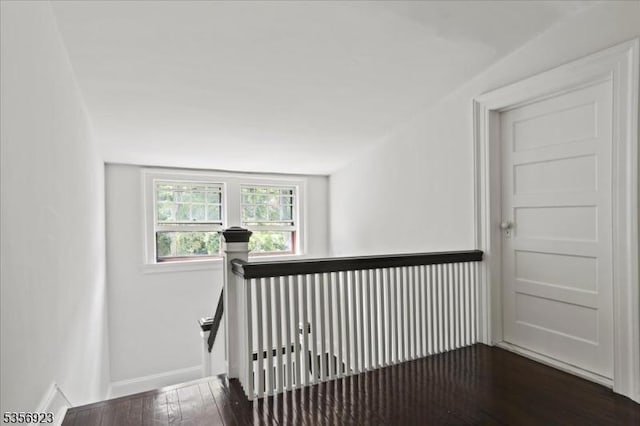 12 Harrison Ave, Montclair Twp, NJ 07042 - stairway featuring hardwood / wood-style flooring and baseboards
