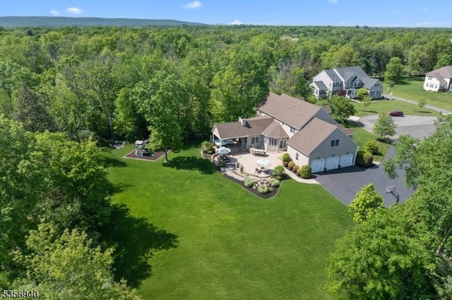 28 Handler Ct, Montgomery Twp, NJ 08502 - view from above of property with a forest