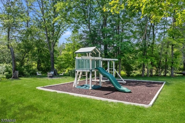 28 Handler Ct, Montgomery Twp, NJ 08502 - community jungle gym featuring a yard and view of scattered trees