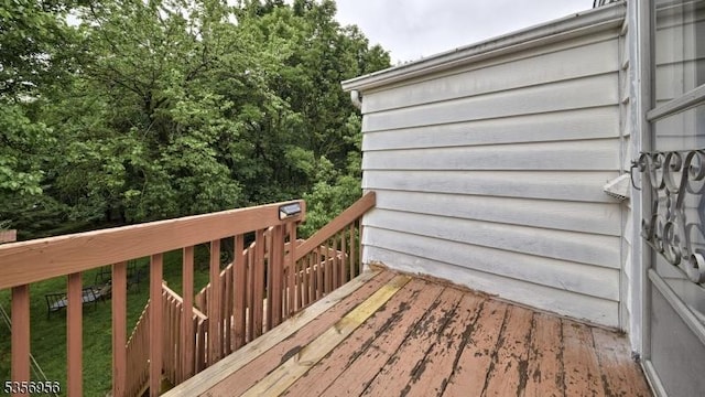 29 Oldham Rd, Wayne Twp, NJ 07470 - view of wooden deck