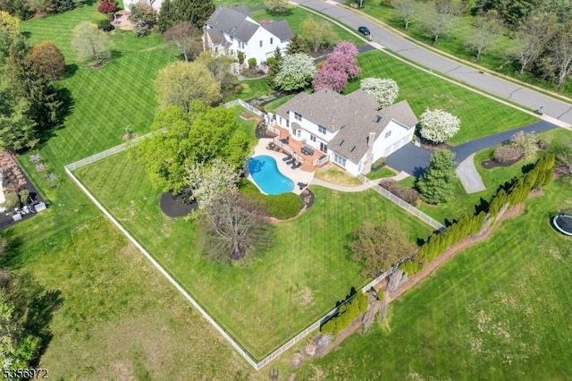 38 Southfield Dr, Montgomery Twp, NJ 08502 - aerial view of property and surrounding area featuring a pool