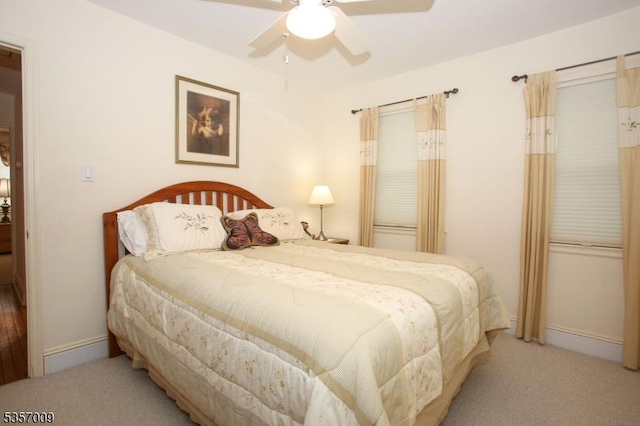 45 Linwood Ave, Dover Town, NJ 07801 - bedroom featuring carpet, baseboards, and a ceiling fan