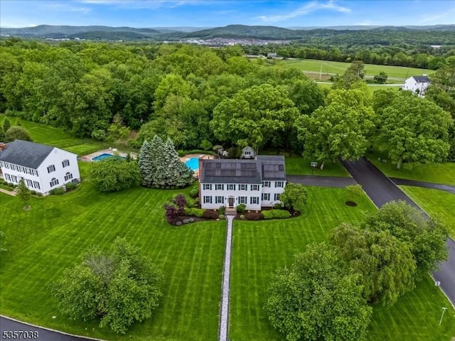 16 Dorset Ln, Andover Twp, NJ 07848 - bird's eye view of a pool area and mountains