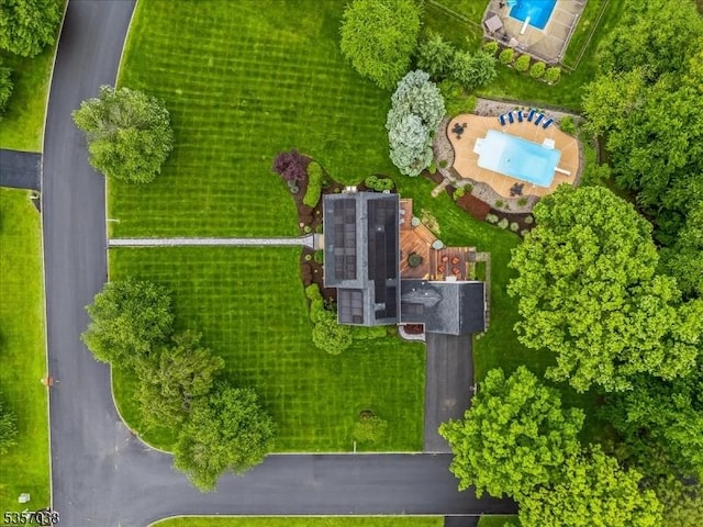16 Dorset Ln, Andover Twp, NJ 07848 - bird's eye view of a pool area