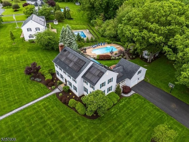 16 Dorset Ln, Andover Twp, NJ 07848 - aerial view of a pool