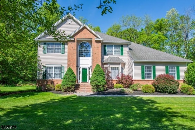 4 Ramsey Ct, Frelinghuysen Twp, NJ 07860 - view of front of home featuring a front lawn and brick siding