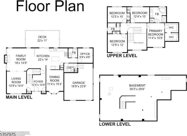 4 Ramsey Ct, Frelinghuysen Twp, NJ 07860 - floor plan / room layout