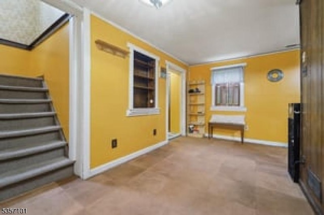 8 Oak Ave, Denville Twp, NJ 07834 - interior space featuring stairs and carpet