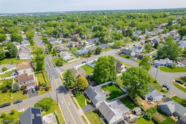 aerial perspective of suburban area
