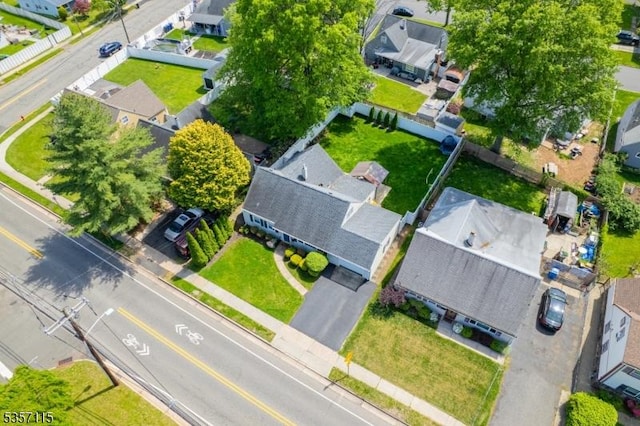 aerial perspective of suburban area