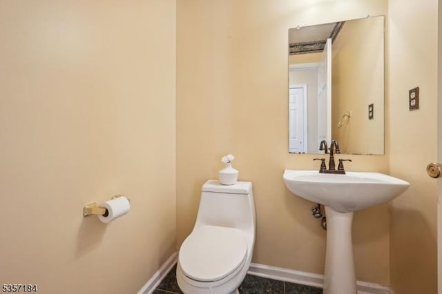 47 Nostrand Rd, Hillsborough Twp, NJ 08844 - half bathroom with toilet and baseboards
