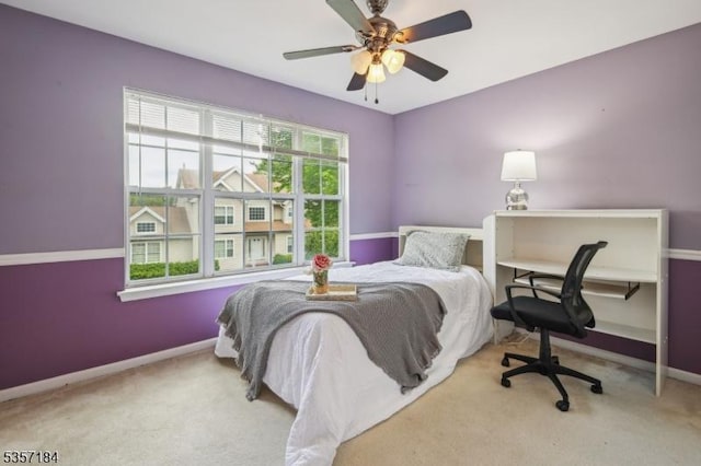47 Nostrand Rd, Hillsborough Twp, NJ 08844 - bedroom featuring baseboards, carpet flooring, and a ceiling fan