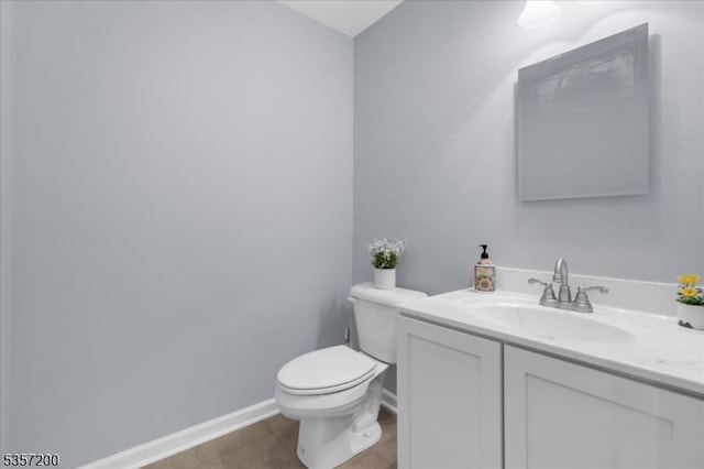 56 Anthony Rd, Lebanon Twp, NJ 08826 - half bath with toilet, vanity, and baseboards