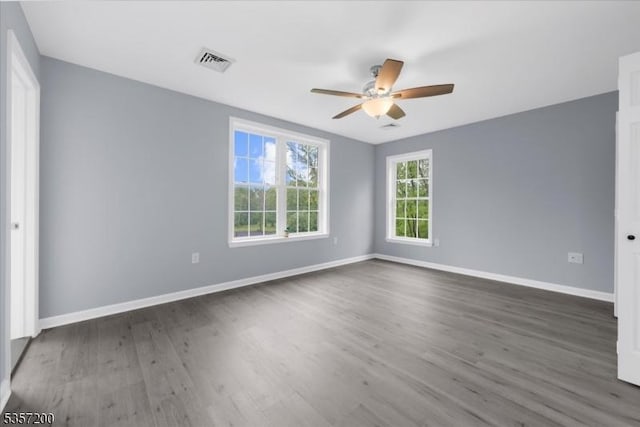 56 Anthony Rd, Lebanon Twp, NJ 08826 - empty room featuring ceiling fan, wood finished floors, and baseboards