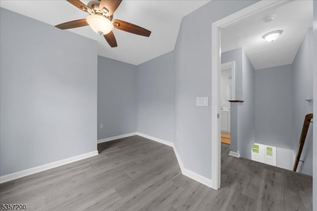 56 Anthony Rd, Lebanon Twp, NJ 08826 - unfurnished room with wood finished floors, baseboards, a ceiling fan, and a smoke detector