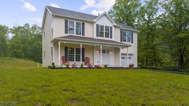 56 Anthony Rd, Lebanon Twp, NJ 08826 - view of front facade with a porch and a front yard