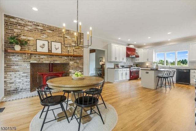156 Fox Chase Rd, Chester Twp, NJ 07930 - dining area featuring light wood finished floors and recessed lighting