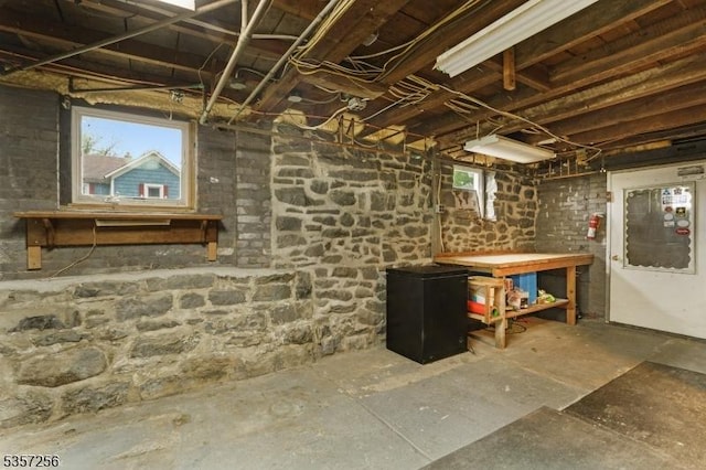 955 Stillwater Rd, Stillwater Twp, NJ 07860 - below grade area featuring healthy amount of natural light and a workshop area