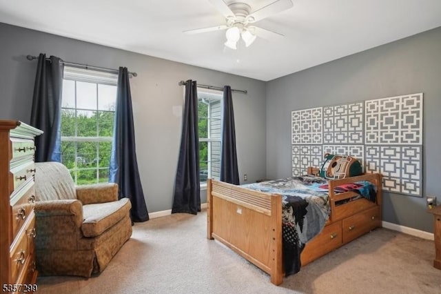 902 Sprout Hill Rd, Hampton Twp, NJ 07860 - bedroom with multiple windows, light colored carpet, and baseboards