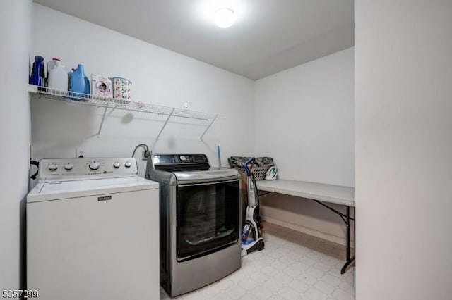 902 Sprout Hill Rd, Hampton Twp, NJ 07860 - laundry room with independent washer and dryer and light flooring