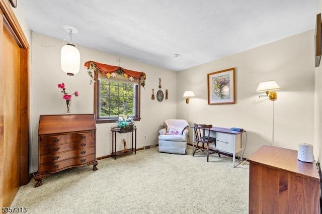 1602 Harbourton Rocktown Rd, Hopewell Twp, NJ 08530 - living area featuring carpet and baseboards
