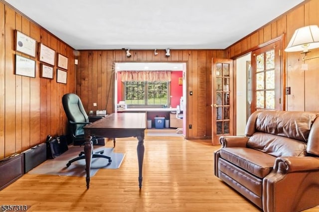 1602 Harbourton Rocktown Rd, Hopewell Twp, NJ 08530 - office space with light wood-type flooring and wooden walls