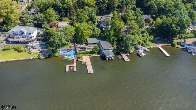 31 Cove Rd, Jefferson Twp, NJ 07849 - aerial view of property's location with a large body of water