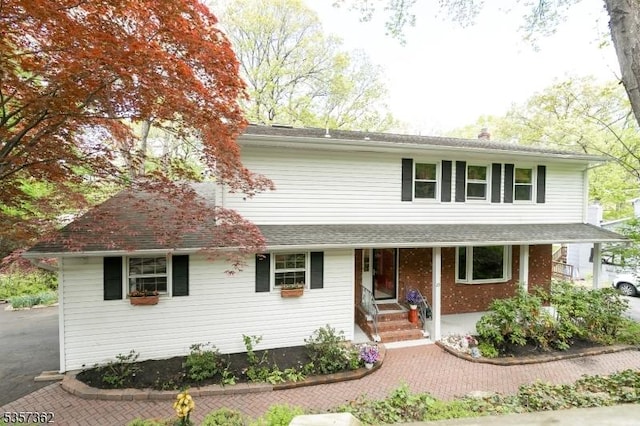 23 Horizon Dr, Roxbury Twp, NJ 07876 - view of front facade with covered porch