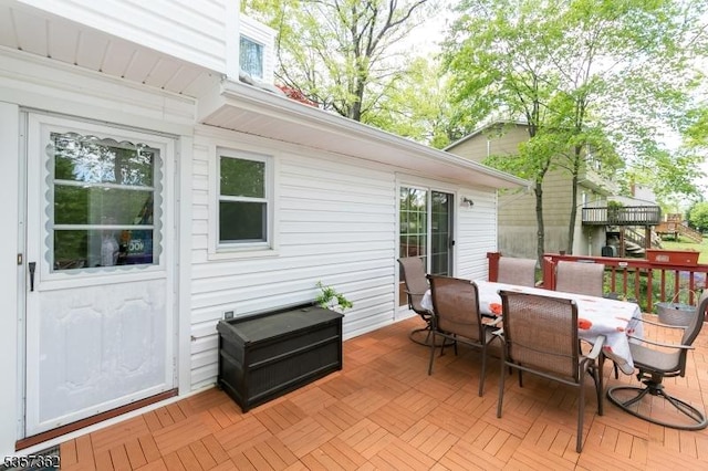 23 Horizon Dr, Roxbury Twp, NJ 07876 - deck featuring outdoor dining space