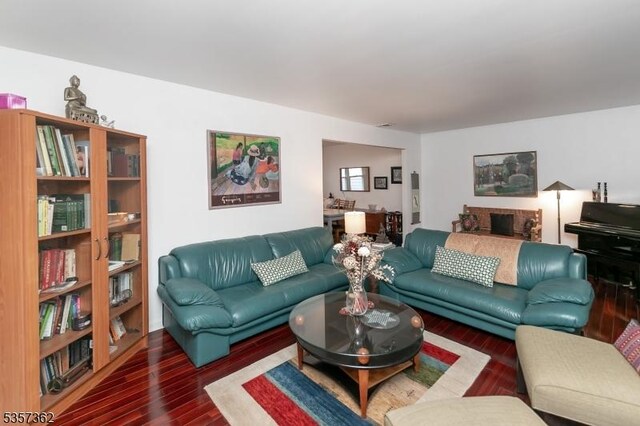 23 Horizon Dr, Roxbury Twp, NJ 07876 - living room featuring wood finished floors