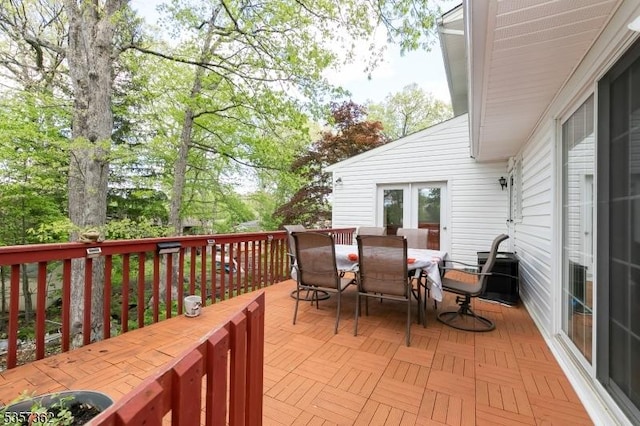 23 Horizon Dr, Roxbury Twp, NJ 07876 - deck with outdoor dining area