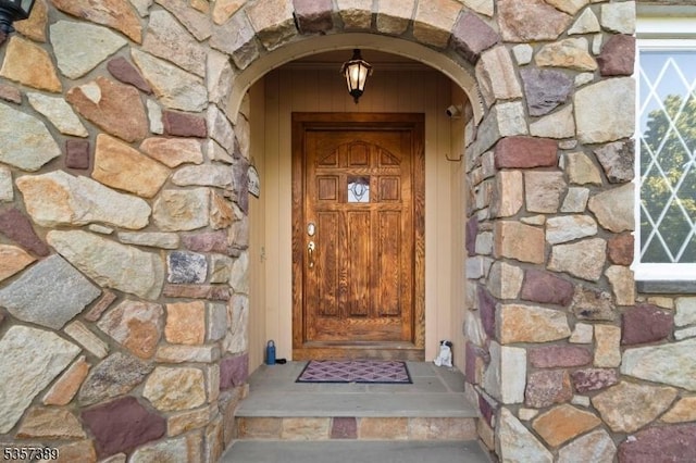 6 Wintermute Farm Ln, Tewksbury Twp, NJ 08833 - entrance to property featuring stone siding
