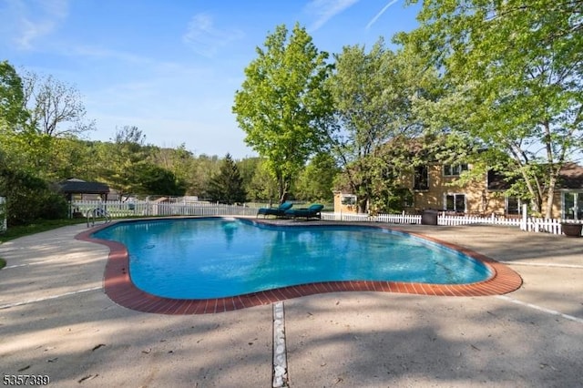 6 Wintermute Farm Ln, Tewksbury Twp, NJ 08833 - view of swimming pool with a patio