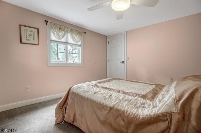 2 Troll Ln, Rockaway Twp, NJ 07866 - bedroom with carpet flooring, baseboards, and ceiling fan