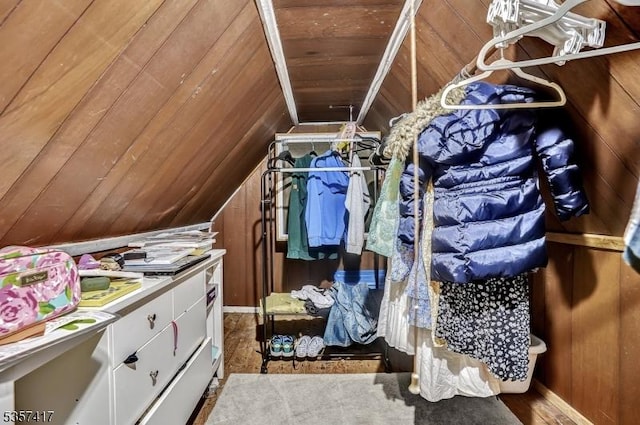 2 Troll Ln, Rockaway Twp, NJ 07866 - spacious closet with vaulted ceiling and wood finished floors