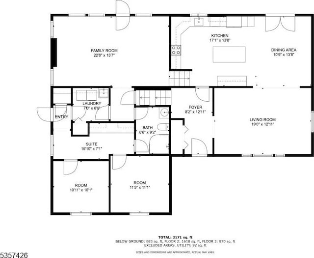 10 Hunts Mill Rd, Clinton Town, NJ 08809 - property floor plan