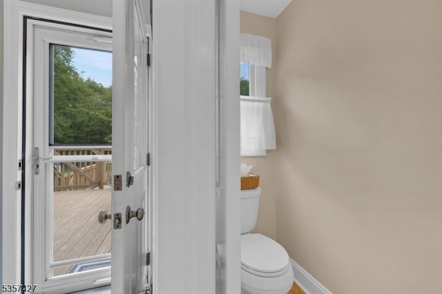 19 Bennington Dr, Mount Olive Twp, NJ 07836 - bathroom featuring toilet and baseboards